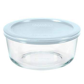 Ello Refresh 5 Cup Glass Food Storage Container Blue : Target