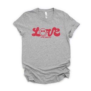 Simply Sage Market S.W.Smiley Love Cursive Short Sleeve Tee - 1 of 4