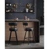 VASAGLE EKHO Collection - Bar Stools Set of 2, Counter Height Swivel Bar Stools with Back, Synthetic Leather with Stitching - 3 of 4