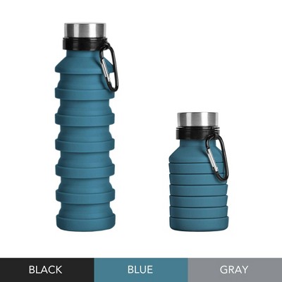 Brookstone 18.5oz Ridge Collapsible Portable Drinkware - Blue