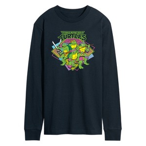 Men's - Teenage Mutant Ninja Turtles - 80s TMNT Long Sleeve Graphic T-Shirt - 1 of 4