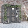 DSVIMOY Outdoor Cat House, Large Feral Cat Shelter for Mulitiple Cats with Six Platforms, Large Enter Door, Waterproof Roof, Grey, 59"*28"*59" - 2 of 4