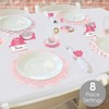 Big Dot of Happiness 1st Birthday Girl - Fun to be One - First Birthday Party Paper Charger and Table Decorations Chargerific Kit Place Setting for 8 - 2 of 4