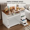 Farmhouse 48'' Heavy-Duty Dog Kennel – End Table Furniture with Dog Bowl & Storage Drawers, Fits Medium/Small Dogs - 2 of 4