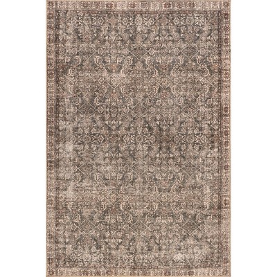 Nuloom Hillstone Collection Calantha Traditional Vintage Medallion Area Rug