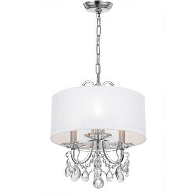 Crystorama Lighting Othello 3 - Light Chandelier in  Polished Chrome