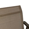 2pc Outdoor Counter Height Bar Stools: UV-Resistant Aluminum Frame - Crestlive Products - 4 of 4