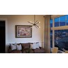 Urban Ambiance Luxury Modern Industrial Chandelier,  10-1/2"H x 22-5/8"W,  Olde Bronze Finish, UHP2072 - 2 of 4
