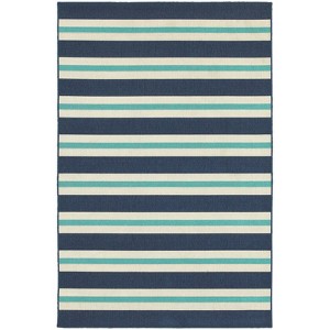 Marlowe Striped Patio Rug - 1 of 4