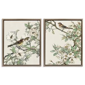 Stupell Industries Classic Sparrow on Blossoms, 17" x 21" - 1 of 4