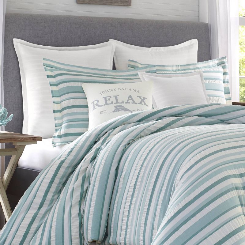 Clearwater Cay Reversible Comforter & Sham Set Blue - Tommy Bahama , 5 of 9