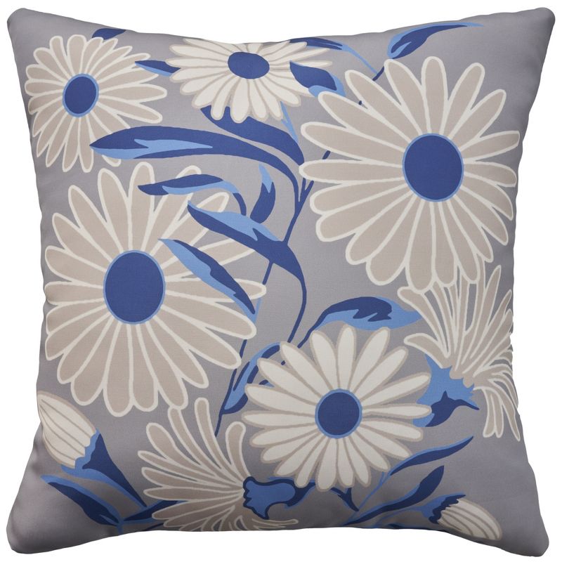 Mina Victory Aloha Floral 20" x 20" Indoor Outdoor Throw Pillow, 1 of 6