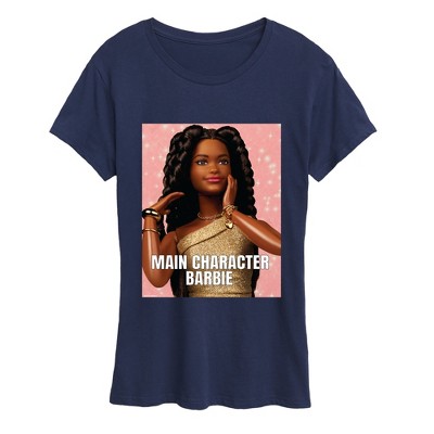 Women's Barbie Main Character Meme Short Sleeve Graphic T-Shirt