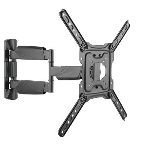 Monoprice Full-Motion Articulating TV Wall Mount Bracket for LED TVs 23in to 55in, Max Weight 77 lbs, Extension of 1.9in to 20.3in, VESA Up to 400x400 - 1 of 4