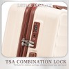 YONWAY 3 Piece Luggage Set, ABS Carry On Luggage Set Hardshell, with TSA Lock & Spinner Wheels - 4 of 4