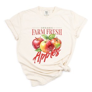 Simply Sage Market Farm Fresh Apples Watercolor Garment Dyed Tee - 1 of 4