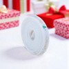 Unique Bargains Gift Wrap Ribbons Christmas Decorative Polyester White 179.13"x0.39" 1 Pc - 2 of 4