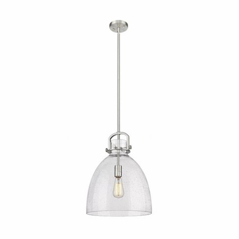 Innovations Lighting Newton Bell 1 - Light Pendant in  Satin Nickel - image 1 of 1