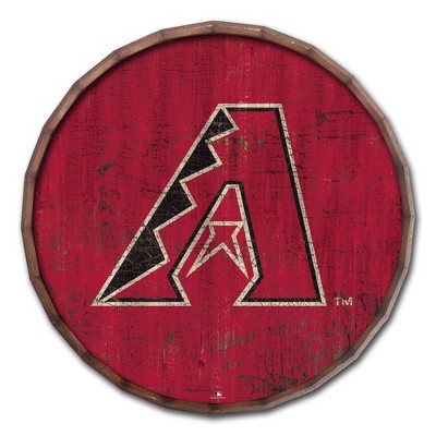 Mlb Arizona Diamondbacks Baseball Logo Glass Framed Panel : Target