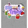 "Sweet Treats" Cupcake Stickers Women's Crew Neck Short Sleeve Night Shirt - 2 of 2