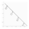 Black Bow Jewelry Sterling Silver Dangling Sea Turtle Adjustable Anklet, 9 Inch - 2 of 4