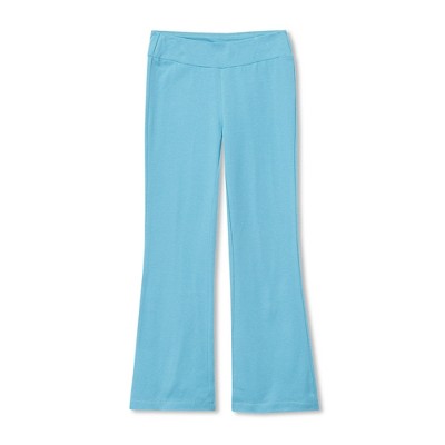 Lands' End Kids Tough Cotton Flare Leggings
