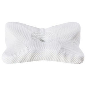TUYOHW Dual-Height Cervical Neck Pillow, Cooling Ergonomic Memory Foam Bed Pillow for Side Sleeper, Orthopedic Contour Support Pillow - 1 of 4