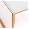 Eurostyle Teresa Rectangle Coffee Table, 15-1/2"H x 47"W x 23-1/2"D, High Gloss Gold/High Gloss White - 4 of 4