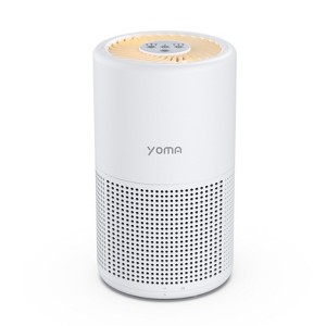YOMA Air Purifier with HEPA Filter – Ultra Quiet 24dB Compact Air Cleaner for Bedroom, Home & Office, Removes Allergens, Pet Hair, Dander, Smoke - 1 of 4
