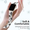 HTUTWOO Floral Apple Watch Band, Engraved Flower Silicone Strap 38/40/41/42/43/44/45/49mm for iWatch Series 11 10 9 8 7 6 5 4 3 2 SE Ultra - 2 of 4