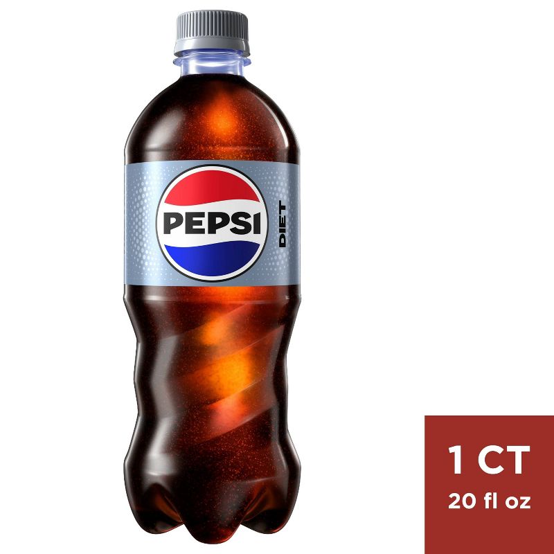 Diet Pepsi Cola Soda- 20 fl oz Bottle, 1 of 5