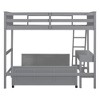 NicBex Twin Over Full Bunk Bed with Safety Guardrail,Twin Loft Bed with Ladder and Desk,Modern Bunk Beds,Noise Reduced Bunk Bed for Bedroom - 4 of 4