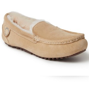 Fireside By Dearfoams Women's Mel Genuine Shearling Moccasin Slipper - 1 of 4