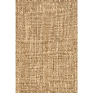 Nuloom Oslo Classic Farmhouse Jute Fringe Indoor Area Rug, 4' x 6', Natural - 1 of 4