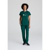 Barco One Women's Flux 2-Pocket Banded Zip Collar Scrub Top - 2 of 4