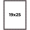 PosterPalooza | Slim Profile Brown Picture Frame - UV Acrylic, Foam Board Backing, Hanging Hardware - 2 of 4