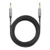 Clef Audio Labs 6.35mm TS to 6.35mm TS, Black Chrome Zinc Alloy Shell/PVC Jacket 20FT - 1PK - 3 of 4