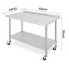 Food Prep Stainless Steel Table Commercial Workstation - image 2 of 4