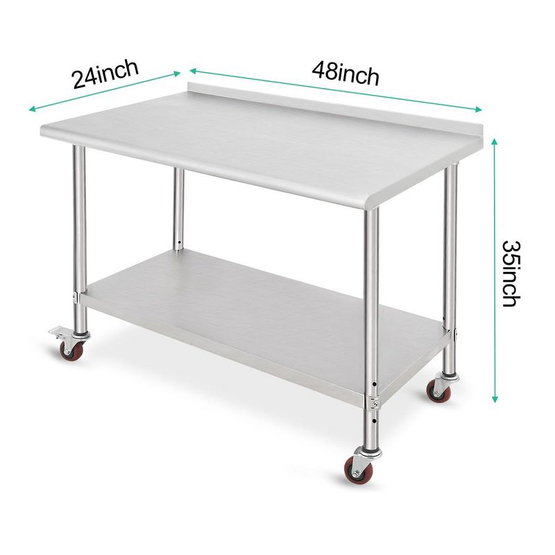 Food Prep Stainless Steel Table Commercial Workstation, 2 of 8