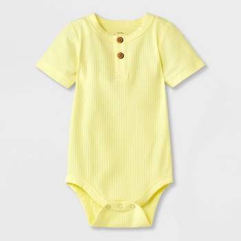 Baby Solid Henley Bodysuit - Cat & Jack™ Yellow