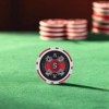 Slickblue 14-Gram Clay Composite Poker Chips 25-Pack, Laser Inlay, Casino Game Chips, Multicolor, $1-$25K - 2 of 3