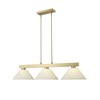 Cobalt Collection Modern Three-Light Billiard Light - 14.25" x 10.5" x 49.5" - 3 of 4