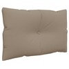 vidaXL Pallet Cushions 2 pcs Taupe Fabric - Indoor/Outdoor Polyester - Seat: 23.6x24.2x3.9, Back: 23.6x15x5.1 - 4 of 4