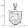 Black Bow Jewelry 14k White Gold U.S. Military Academy Black Knights NCAA Large Pendant - 2 of 3
