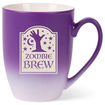 100 North Magic Potion 10 Ounce Purple and White Two Toned Ombre, Comfortably Fits Your Hands, Ceramic Tea Coffee Cup Mug, Zombie Brew