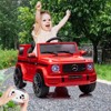 Coucheta Licensed Mercedes G63 Kids Ride-On Car with Remote Control - Suspension, Safety Lock, Soft Start, LED Lights & Bluetooth Music - 3 of 4