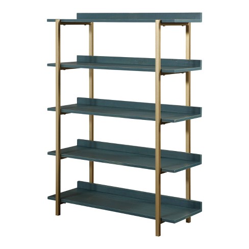 5 Tier Bookshelf, Tall Bookcase Shelf Storage Organizer, Vintage