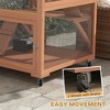 Resenkos Cat Cage, Cat Crate Kennel Enclosure Playpen,Catio, Outdoor Cat Enclosure House on Wheels with Hammock, Orange - 2 of 4