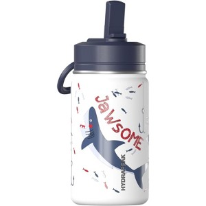 Hydrapeak Mini 14oz Kids Stainless Steel Insulated Water Bottle With Leak Proof Straw Lid - 1 of 4