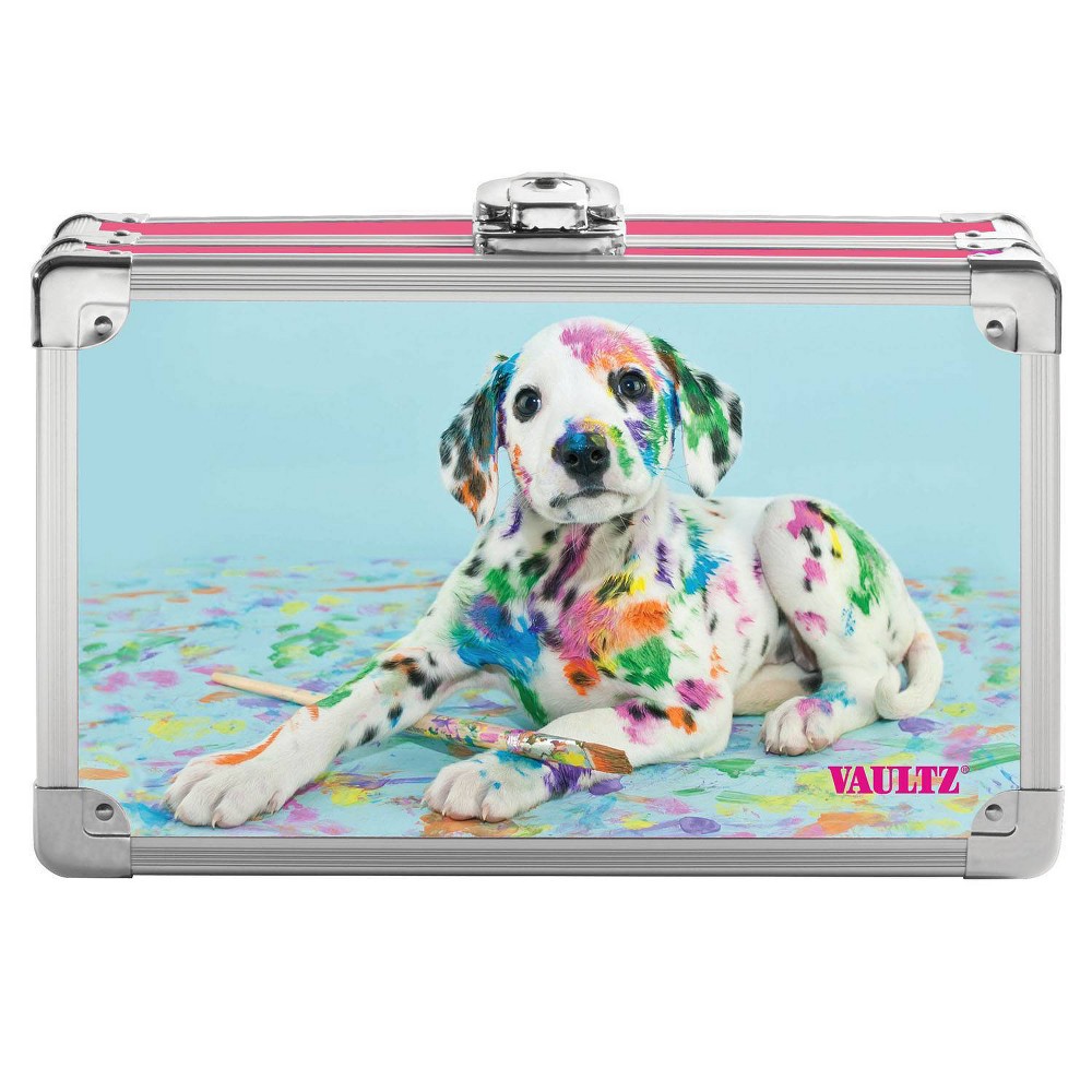 Photos - Accessory Metal Pencil Box Sparkle Painted Puppy - Vaultz